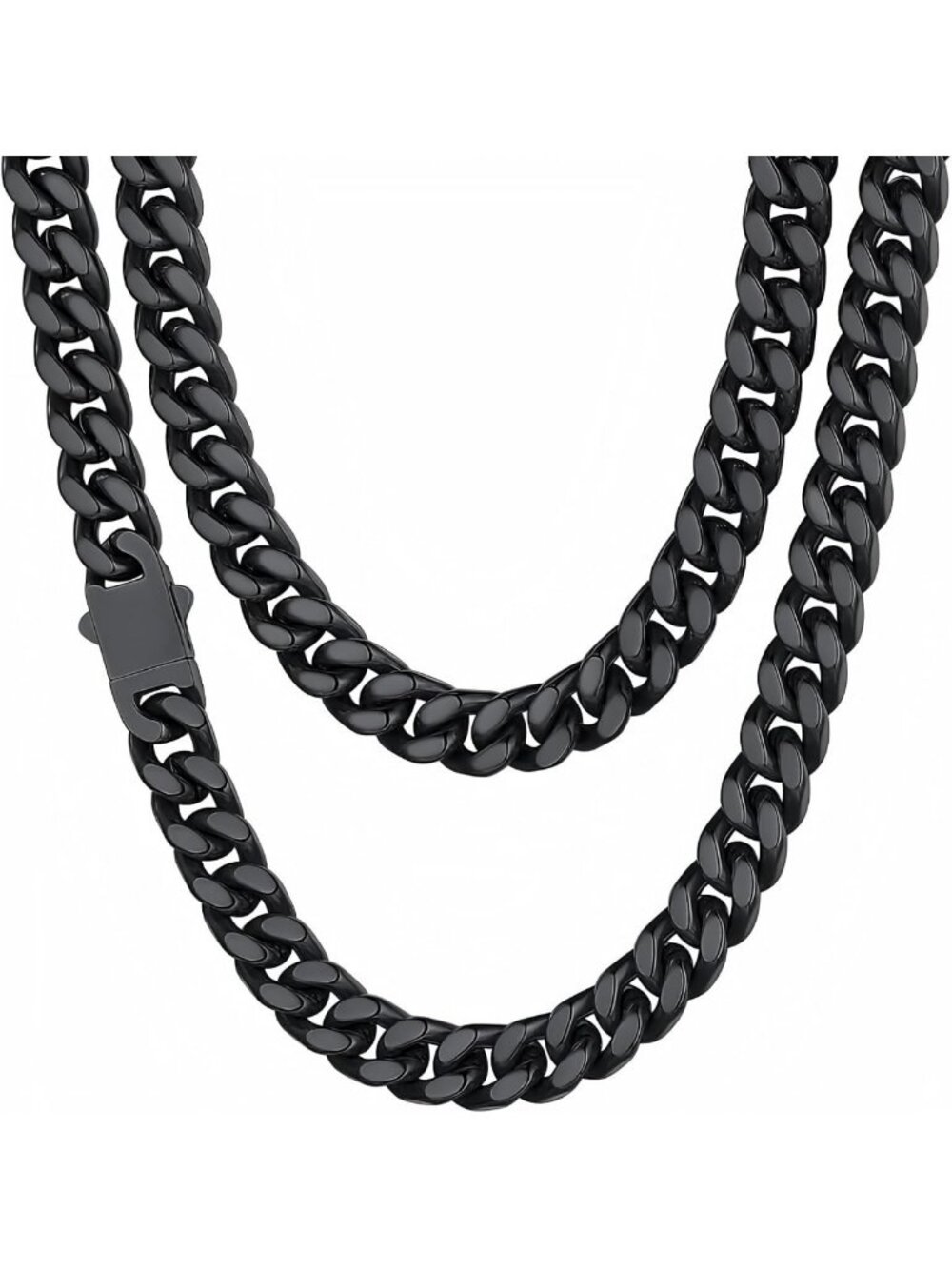 Stylish Cuban Link Chain Necklace for Men - Waterproof Stainless Steel Jewelry